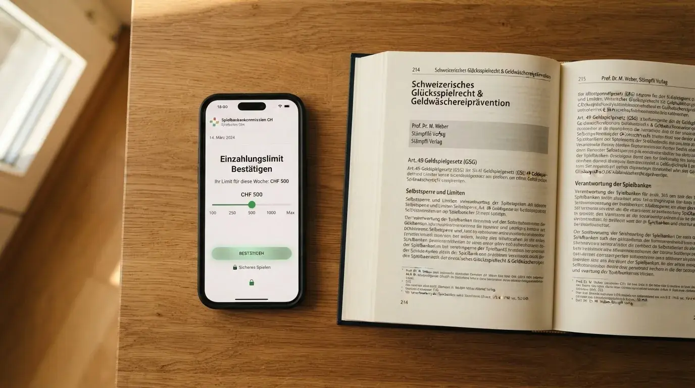 Amtliches Schreiben mit Stempel auf einem Schreibtisch neben einem Gesetzbuch — beste online casino mit cashtocode bezahlen