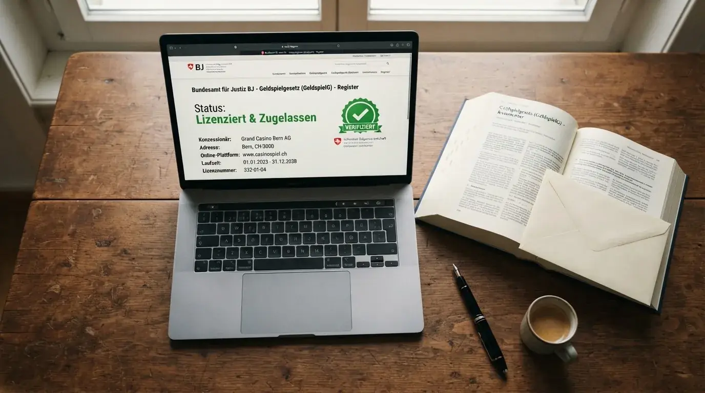 Amtliches Schreiben mit Stempel auf einem Schreibtisch neben einem Gesetzbuch — online casino bonus ohne einzahlung sofort